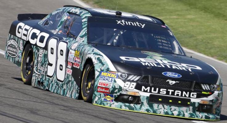 MEARS AND GEICO MILITARY TEAM HUSTLE TO 14TH AT FONTANA